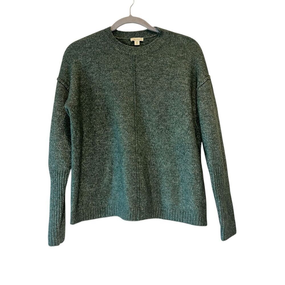 Legendary Outfitters Women's Soft and Cozy Crewneck Sweater, Heather Olive, Smal